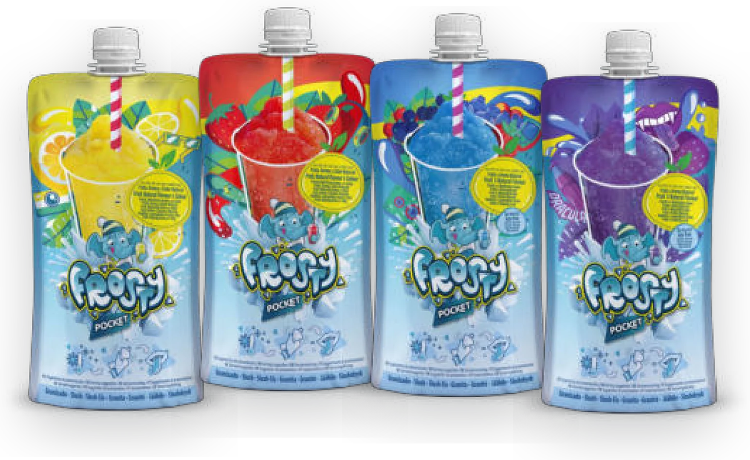 Frosty Pocket Instant Slush – 4 Sorten im Beutel